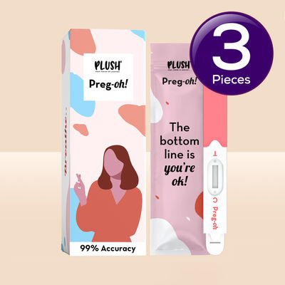 Plush Preg-Oh! Midstream Pregnancy Test Kit Rapid One Step Home Test 99% Accuracy 1 pc Combo