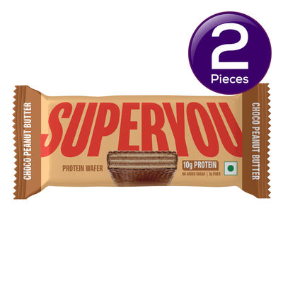 Superyou Peanut Butter Protein Wafer Bar 40 g Combo
