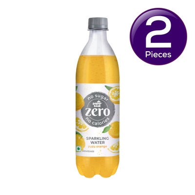 Paper Boat Zero Sugar Yuzu Orange Sparkling Water | Sugar Free Cold Drink 600 ml Combo