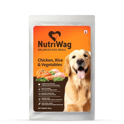 Nutriwag Fresh Chicken, Rice & Vegetables Wet Dog Food Packet