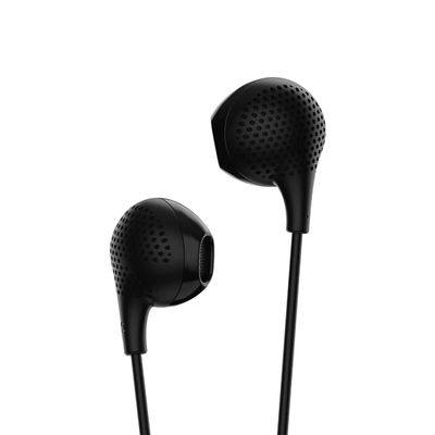 boAt Bassheads 104 Wired Earphones with 10 mm Drivers, Super Extra Bass & Mic (Black)