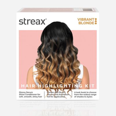 Streax Hair Colour Highlighting Kit Vibrant Blonde For Women
