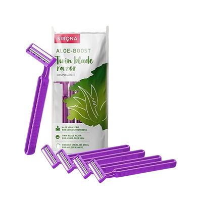 Sirona Disposable Shaving Razor for Women with Aloe Boost