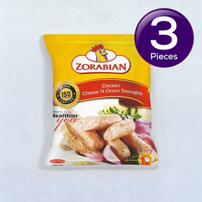 Zorabian Chicken Cheese N Onion Sausages 250 g Combo