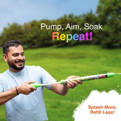 Tom Uncle Medium Water Pipe Pichkari for Holi - Assorted