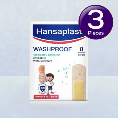 Hansaplast Washproof Medicated Band Aid 8 8 pc Combo