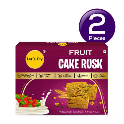 Let'S Try Fruits Cake Rusk 200 g Combo
