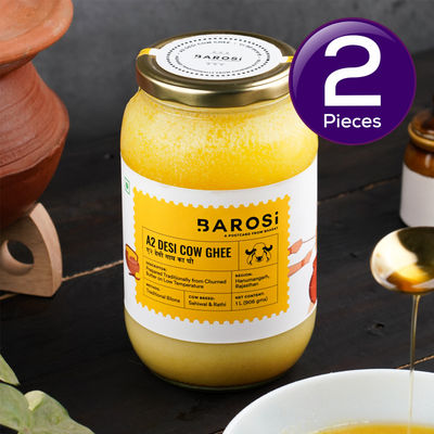 Barosi A2 Desi Cow Ghee 1 l Combo