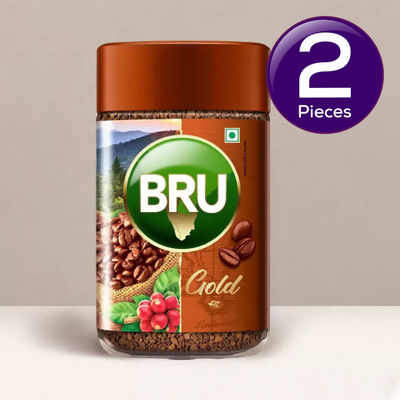 Bru Gold Premium Freeze Dried Coffee 100g 100 g Combo