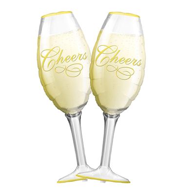 Party Propz Champagne Glass Foil Balloon For Party Decoration