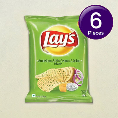 Lay's American Cream & Onion Potato Chips 82 g Combo