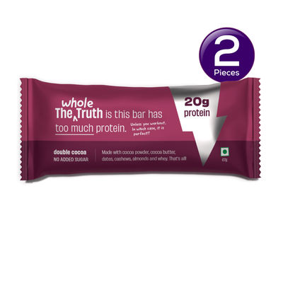 The Whole Truth 20g Protein Double Cocoa Protein Bar 67 g Combo