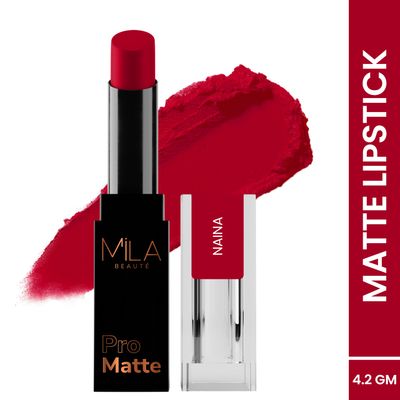 Mila Beaute Pro Matte Creamy Lipstick Luxurious Texture - 03 Naina