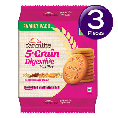 Sunfeast Farmlite 5 Seed High Fibre Digestive Biscuit 800 g Combo