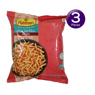 Haldirams Namkeen - Aloo Lachha 100 g Combo