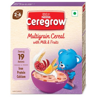 Nestle Ceregrow Multigrain Cereal With Milk and Fruits