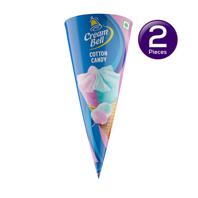 Cream Bell Cotton Candy Cone 110 ml Combo