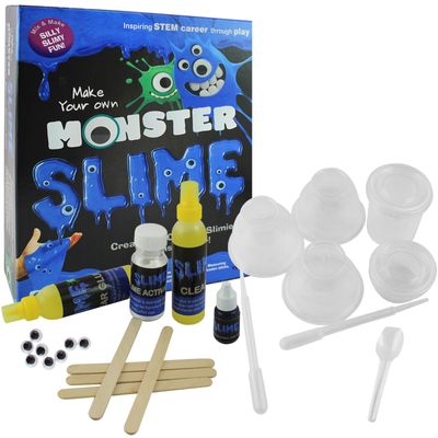 Ekta Monster Slime Lab Kit, Night Glowing Slime Making Kit For Kids, Do-It-Yourself Non-Toxic Toy