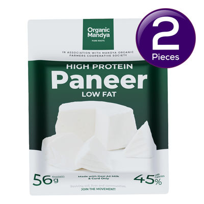 Organic Mandya High Protein Low Fat Paneer 200 g Combo