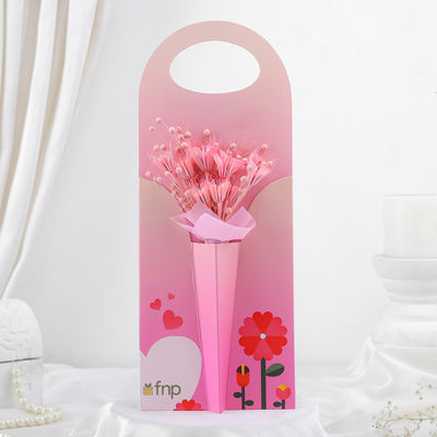 Fnp Pink Harmony Dry Flower Bouquet For Father's Day