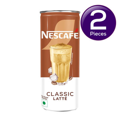 Nescafe Café Style Cold Coffee, Classic Latte 200 ml Combo