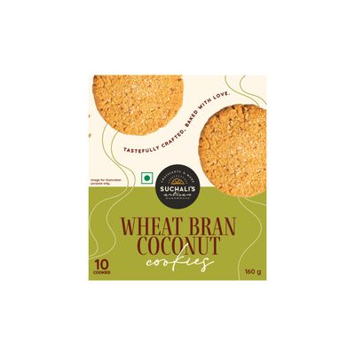 Suchali's Artisan Bakehouse Wheat Bran Coconut Cookies - Pack of 10