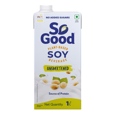 So Good Plant Based Soy Beverage Unsweetened Tetrapack