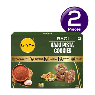 Let'S Try Ragi Kaju Pista Cookies 200 g Combo
