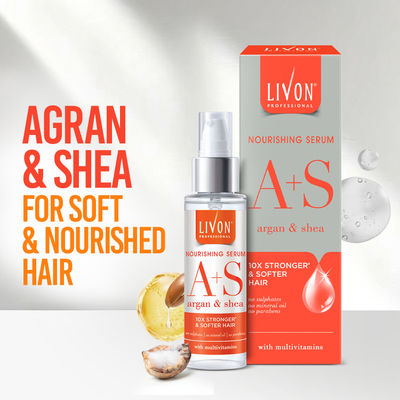 Livon Professional Nourishing Serum for Women & Men | With Argan, Shea & Multivitamins