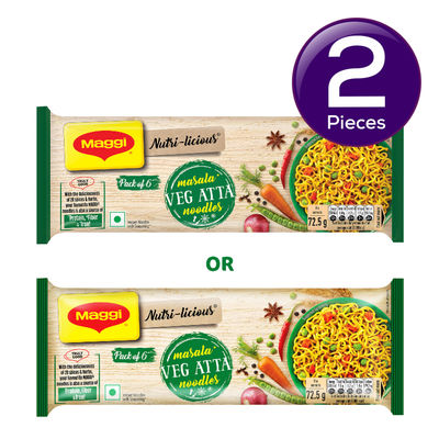 Maggi Nutri-Licious Veg Atta Masala Noodles 435 g Combo