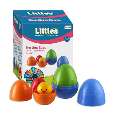 Littles Expert Baby Care Little's Nesting Eggs | Activity Toy for Babies | Multicolor