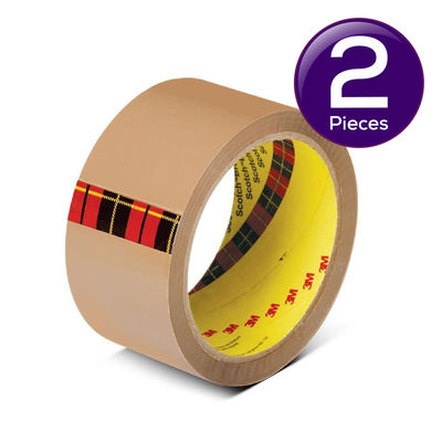 Scotch BOPP Packaging Tape - Polypropylene Tan Tape | 5 cm x 50 m 1 pc Combo