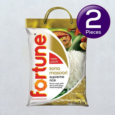 Fortune Sona Masoori Supreme Raw AgedÂ Rice 5 kg Combo