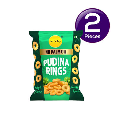 Let's Try Pudina Rings 60 g Combo