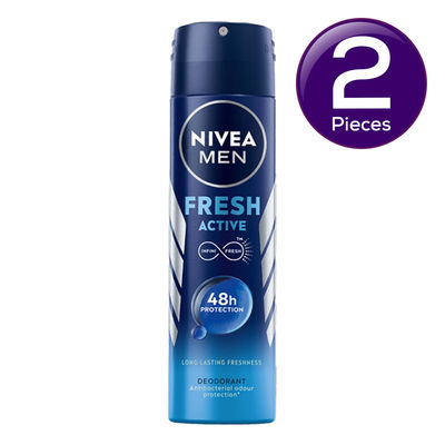 Nivea Men Deodorant Fresh Active 48h Long lasting Freshness 150 ml Combo