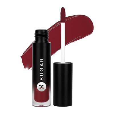 SUGAR Cosmetics Mousse Muse Lip Cream - Red Ballon (Deep Red) | Sulphate Free