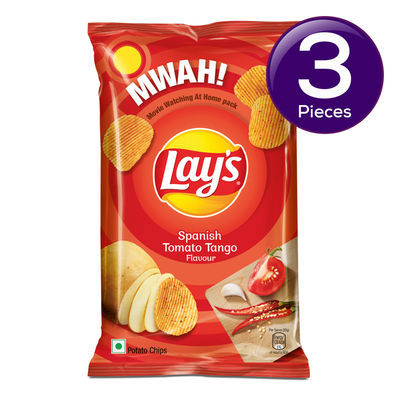 Lay's Spanish Tomato Tango Potato Chips 82 g Combo