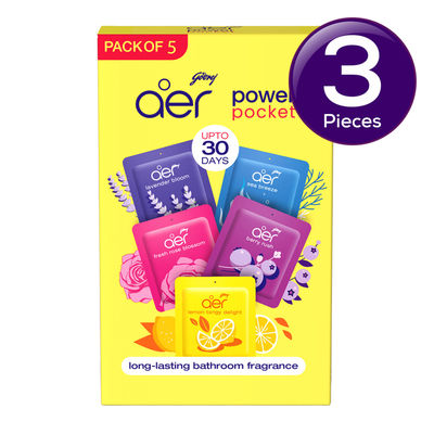 Godrej Aer Power Pocket Bathroom Freshener 5 pc Combo