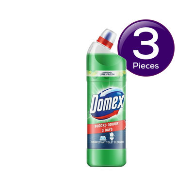 Domex Toilet Cleaner Liquid, Lime Fresh 1 l Combo