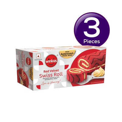 Winkies Swiss Roll Red Velvet 100 g Combo