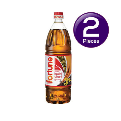 Fortune Kachi Ghani Mustard Oil | Bottle 1 l Combo