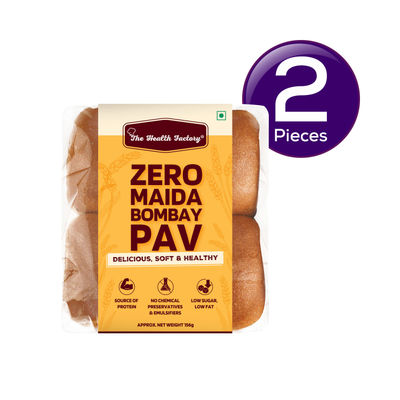 The Health Factory Zero Maida Bombay Pav- Whole wheat 156 g Combo