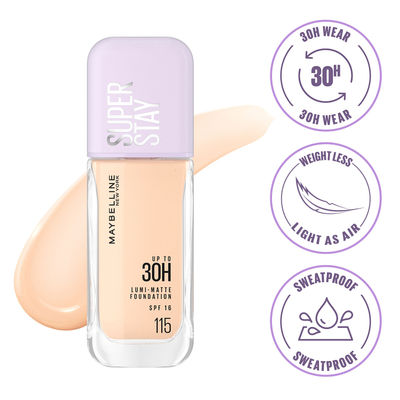 Maybelline New York Super Stay Lumi Matte Liquid Foundation, 115