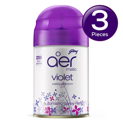 Godrej aer Matic Refill - Automatic Room Fresheners - Violet Valley Bloom 225 ml Combo