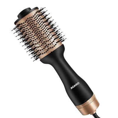 AGARO 1200 Watts Professional Volumizer Hair Dryer,One Step Styler, Hot Air Blow Brush for Women