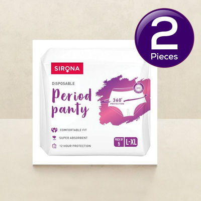 Sirona Disposable Period Panties - L-XL 5 pcs X 2