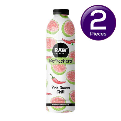 Raw Pressery Refreshers - Pink Guava Chilli 750 ml Combo