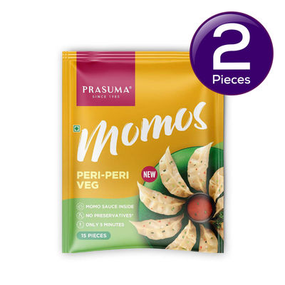 Prasuma Peri Peri Veg Momos 15 pc Combo