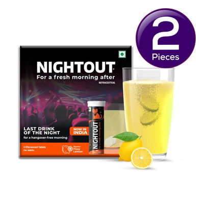 Fast&up Nightout Instant Hangover Relief Solution & Drink-4 Serves 36 g Combo