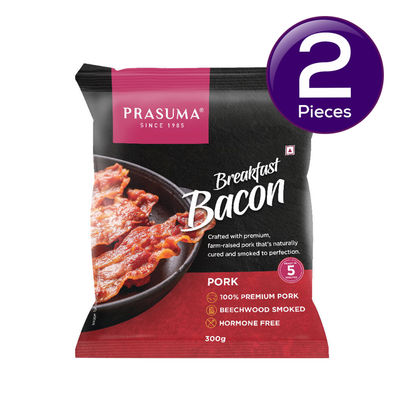 Prasuma Frozen Pork Breakfast Bacon 300 g Combo